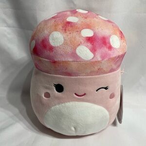 8” Molly the Mushroom Squishmallow pink LIKE NEW!